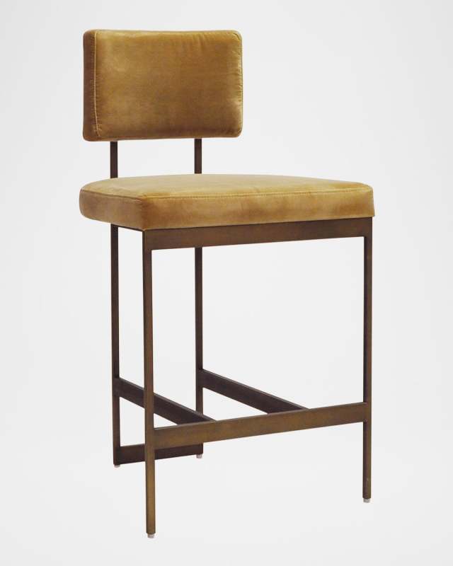 Baylor 26" Velvet Counter Stool